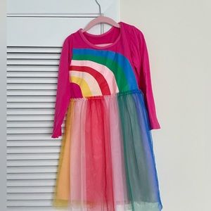 Girls colorful rainbow dress